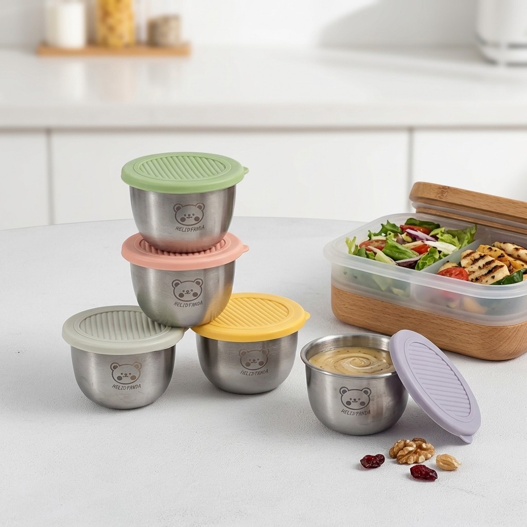 Sauce Dipping Cup - 1/6 Peças Recipiente de Molho em