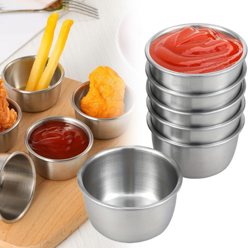 Sauce Dipping Cup - Tigela de molho de aço inoxidável
