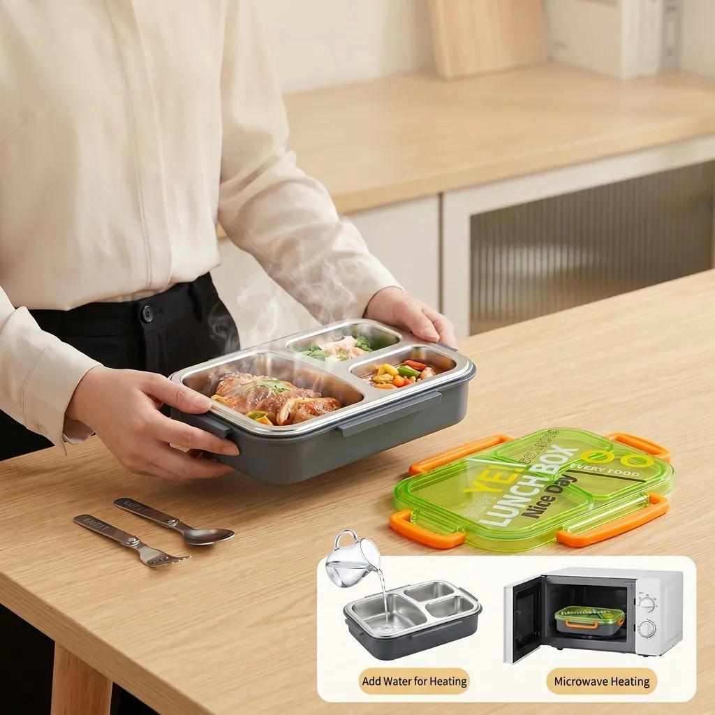 Marmita Bento de Aço Inoxidáve - Meal Prep Or Prep Meal avaliação e preço