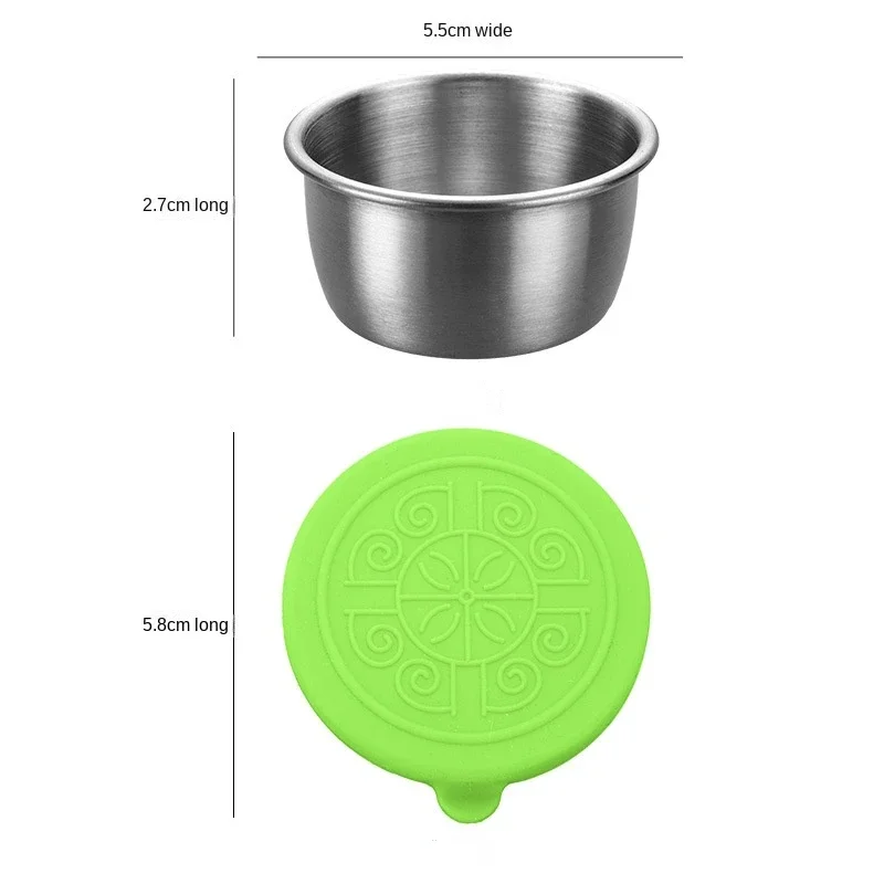 6 pc/set 304 aço inoxidável me - Sauce Dipping Cup avaliação e preço