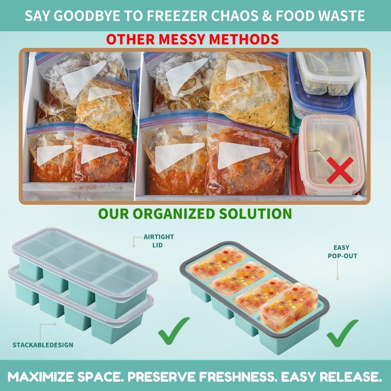 Forma de silicone para congela - Meal Prep Template avaliação e preço