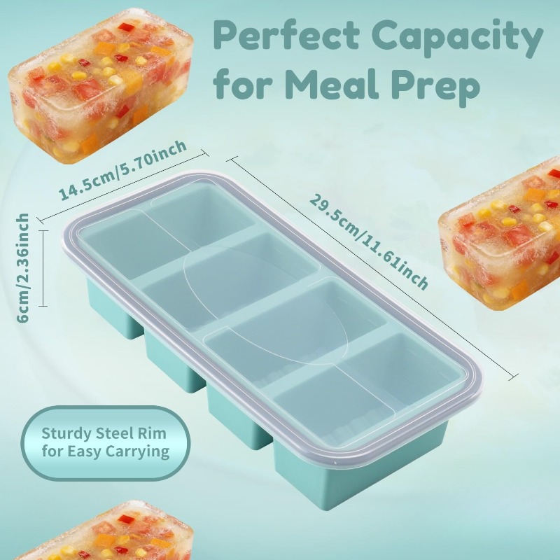 Forma de silicone para congela - Meal Prep Template avaliação e preço