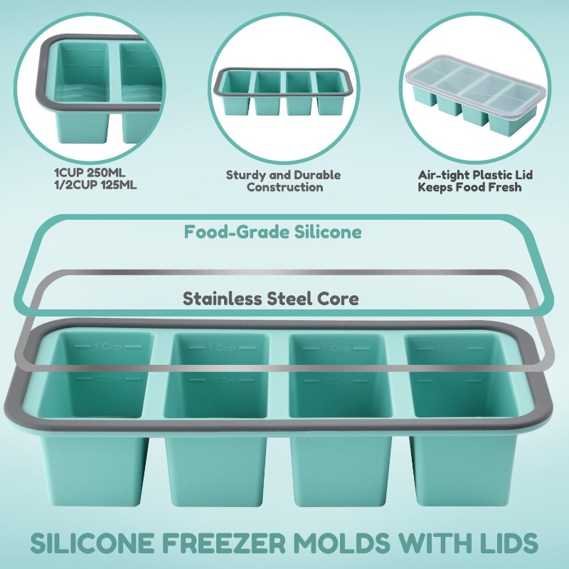 Forma de silicone para congela - Meal Prep Template avaliação e preço
