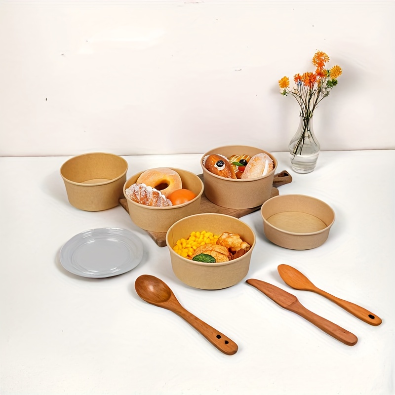 15/30 pçs tigelas de papel kra - Meal Prep Bowl avaliação e preço