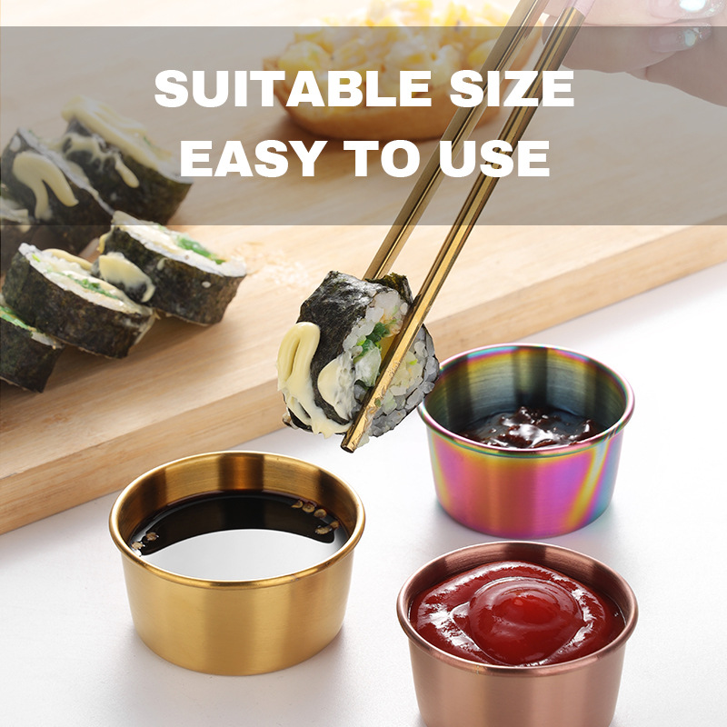 304 aço inoxidável mergulhando - Sauce Dipping Cup avaliação e preço