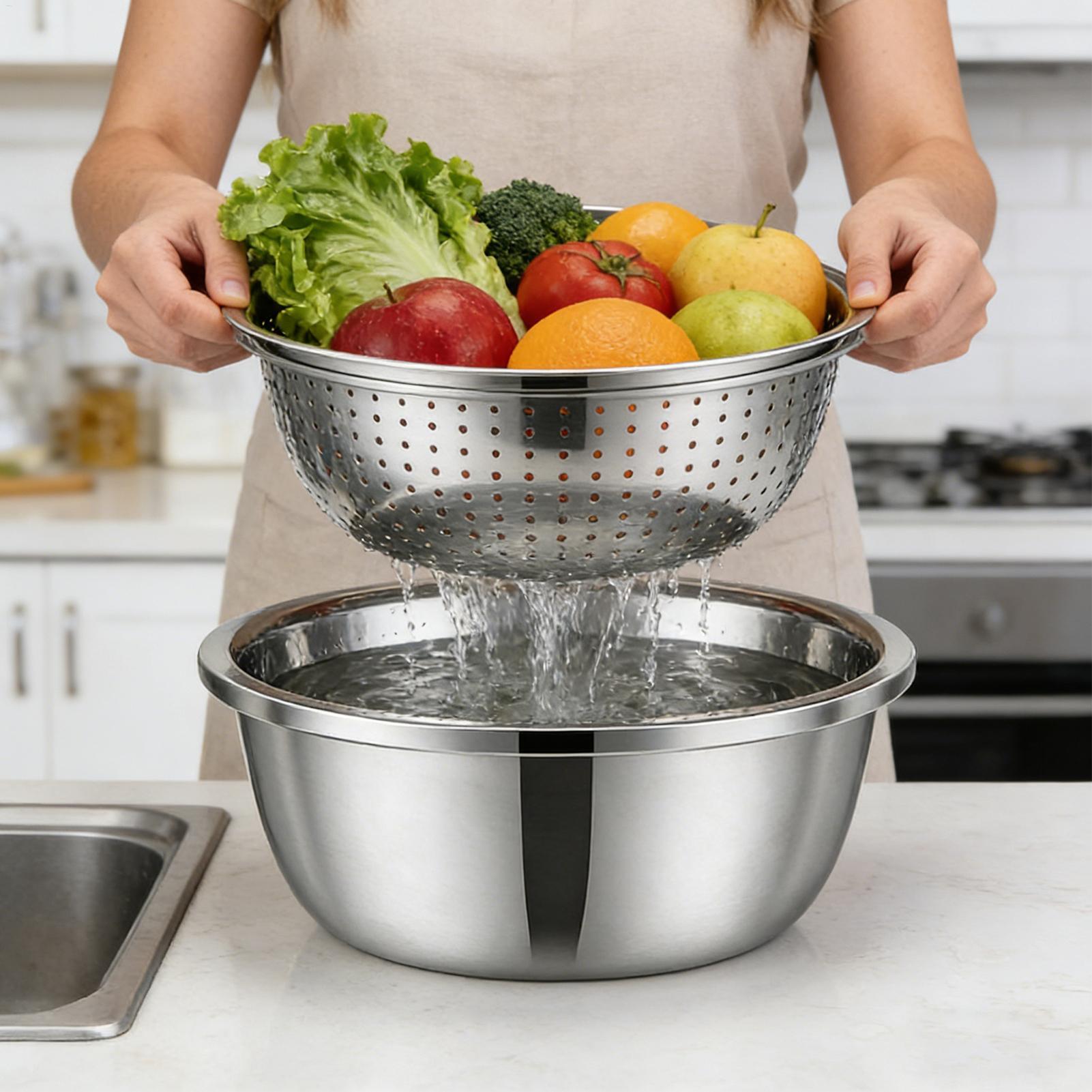Cesto Escorredor de Aço Inoxid - Meal Prep With Rice avaliação e preço