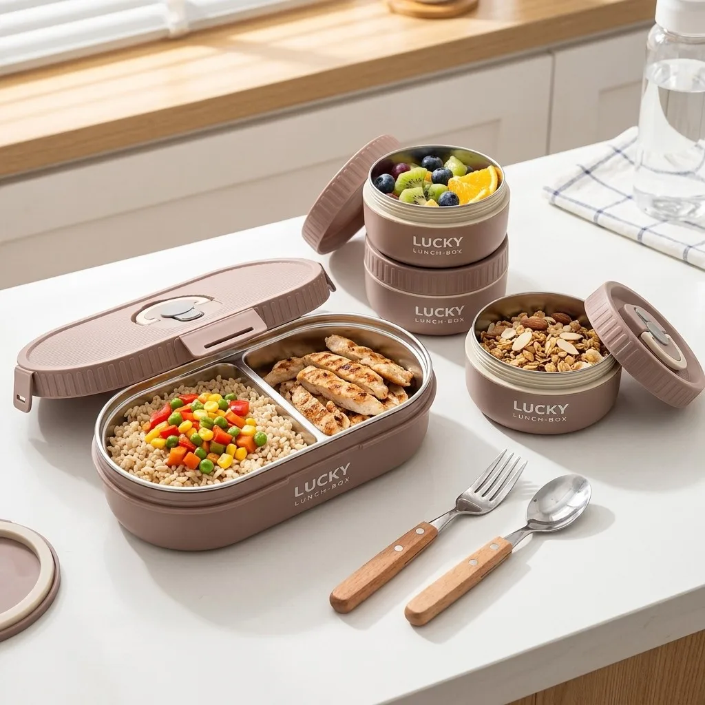 Conjunto de marmitas térmicas  - Meal Prep Or Prep Meal avaliação e preço