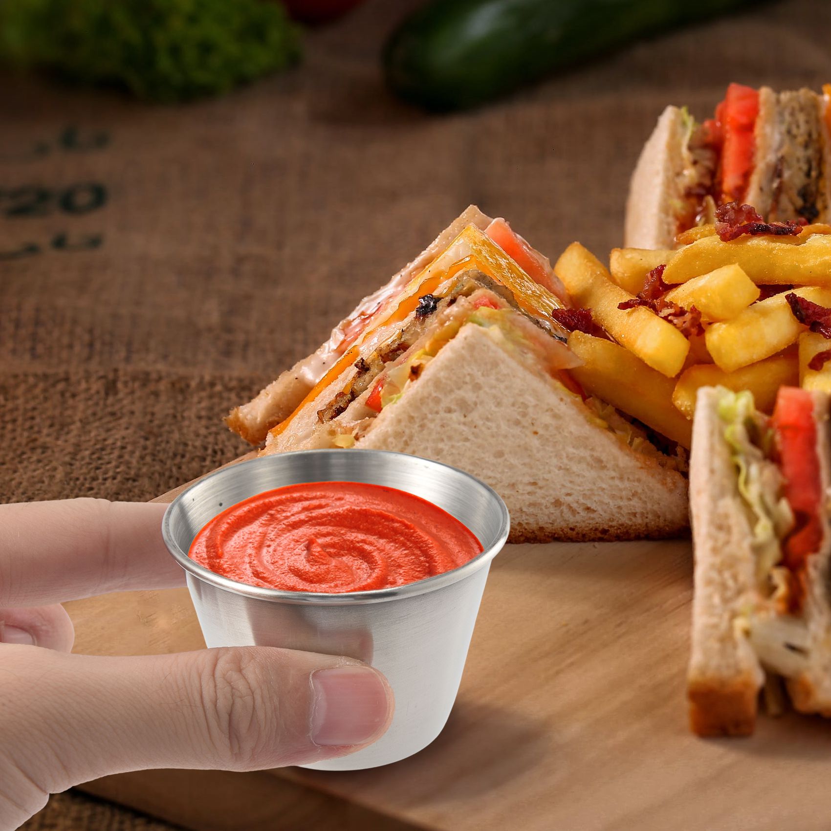 ABJI – Conjunto de 12 – Recipi - Sauce Dipping Cup avaliação e preço