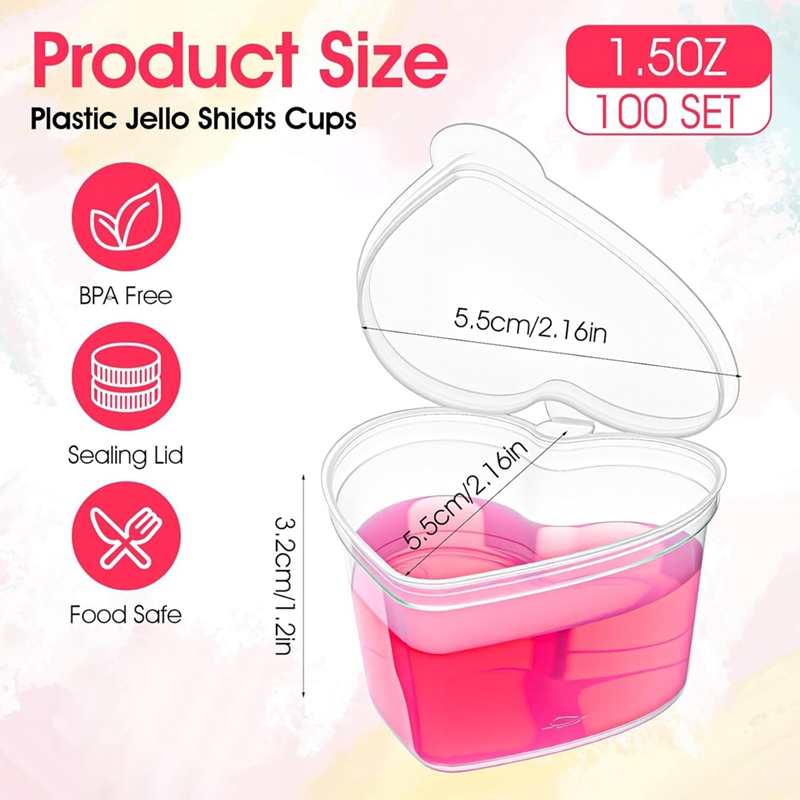 100 Conjuntos de Copos de Gela - Sauce Dipping Cup avaliação e preço