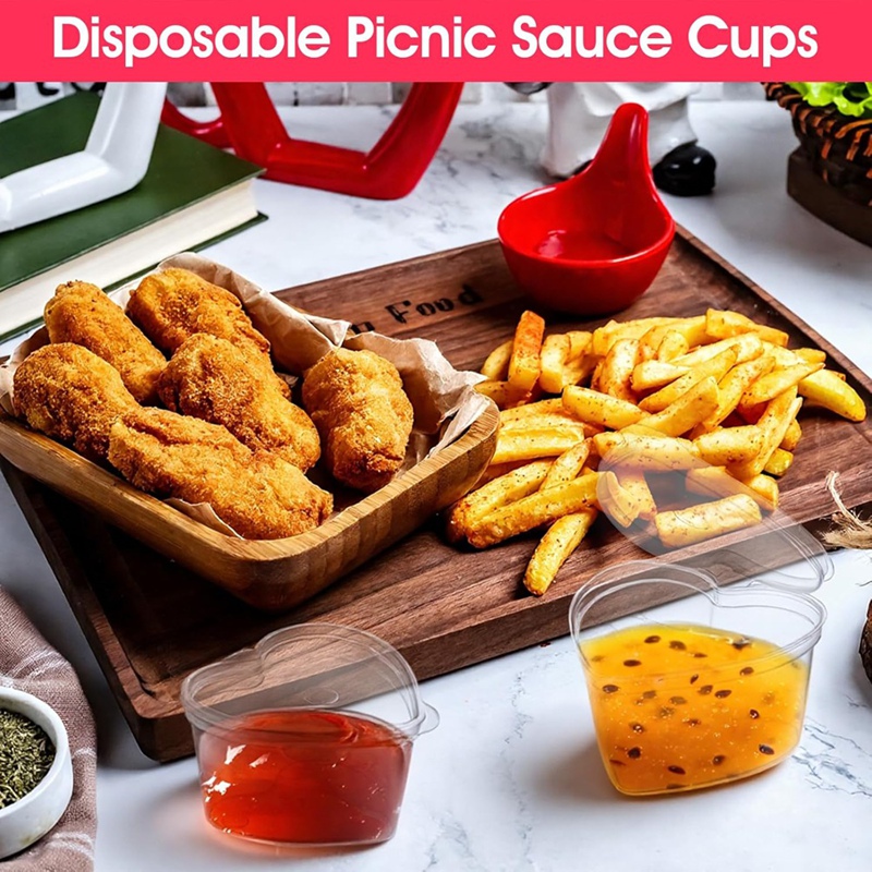 100 Conjuntos de Copos de Gela - Sauce Dipping Cup avaliação e preço