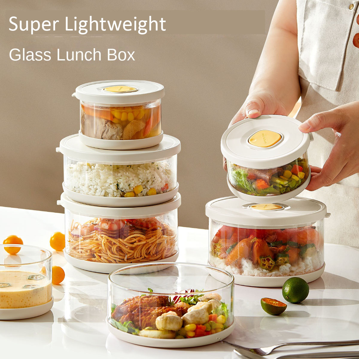 Tigela de vidro com tampa herm - Meal Prep With Rice avaliação e preço
