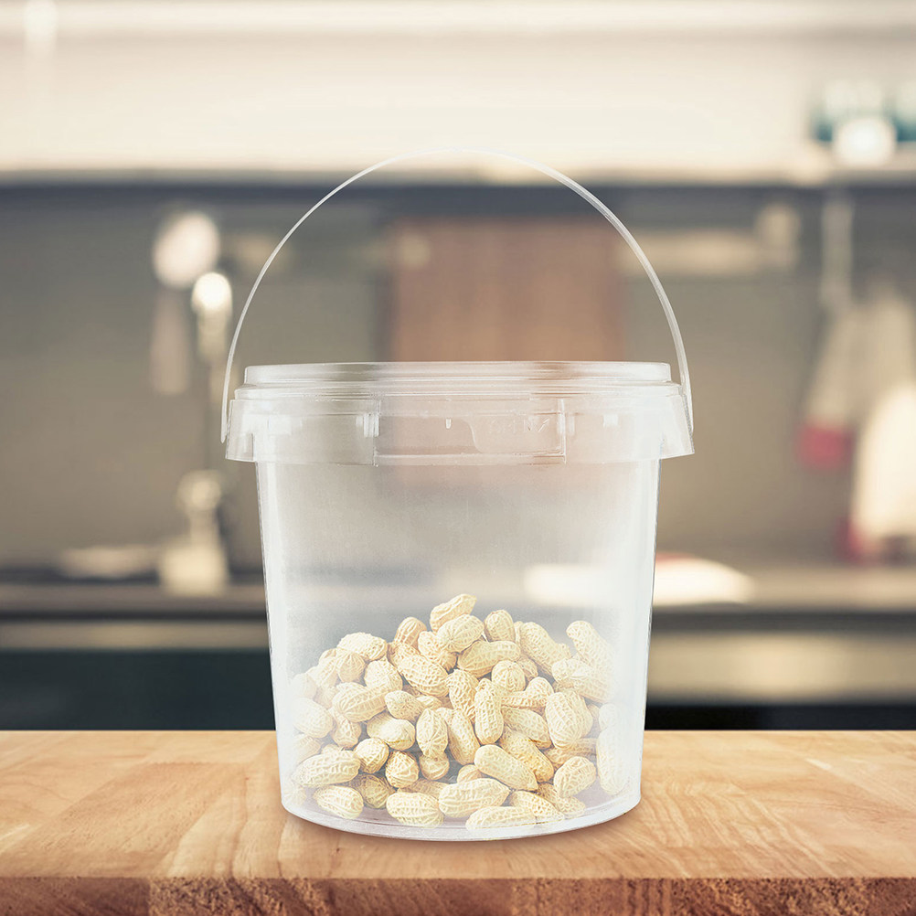 6 baldes de plástico transpare - Meal Prep With Rice avaliação e preço